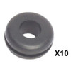 Rubber Grommets, 10 Pack