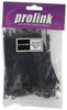 Anchored Cable Ties, 2.5x100mm, Black