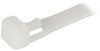 Releasable Cable Ties, 7.2x250mm, White