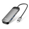 j5create JCD3002 7 Port(s) USB Type C Docking Station for Notebook - Charging Capability - Space Gray - 1 Displays Supported - 4K @ 60Hz, 4K - 3840 x 2160 - 5 x USB Ports - 2 x USB Type-A Ports - USB Type-A - 3 x USB Type-C Ports - USB Type-C - HDMI - Wir