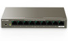 IP-COM (F1109P-8-102W) 9-Port 10/100Mbps Unmanaged PoE+ Switch with 8-Port PoE+, 6kv lightning protection