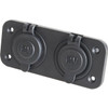 PS2022 DUAL CIG. SOCKETS MARINE GRADE 10A PANEL/ SURFACE MOUNT