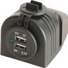 MP3616 PANEL MOUNT DUAL USB CHARGER SURFACE UNDER DASH