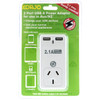 KORJO USB2X2AU 2 PORT USB AND POWER ADAPTOR AUSTRALIA ONLY