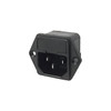590IEC IEC PLUG WITH FUSE PANEL MOUNT IEC-C14