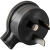 HPM 106/1BL 3 PIN FLAT PLUG TOP BLACK HPM 106/1BL SIDE ENTRY