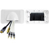 LPBNWP WHITE LOW PROFILE BULLNOSE WALL PLATE (CALFNOSE) 05DWPMS