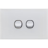 DOSS ASW2 ACRYLIC 2 GANG SWITCH PLATE 2 GANG POWER SWITCH 2 WAY