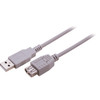 PRO2 LC7185 USB EXTENSION LEAD - 25CM USB-A PLUG TO USB-A SOCKET