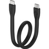 COMSOL LC7800 25CM SILICONE USB-C TO USB-C LEAD BLACK