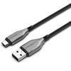 CYGNETT LC7876 BRAIDED USB-C TO USB-A LEAD 1M