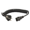 DOSS CK9-2MT BLACK CURLY IEC POWER LEAD 2M IEC - C13 APPLIANCE CORD