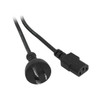 DOSS K9-0.5MB 0.5M BLACK IEC POWER LEAD IEC-C13 APPLIANCE CORD