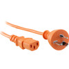 DOSS K9-2MOR ORANGE IEC POWER LEAD - 2M IEC-C13 APPLIANCE CORD