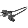 DOSS RCLPC52 2M RIGHT ANGLE CLOVER LEAF IEC-C5 APPLIANCE LEAD