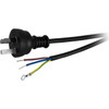 DOSS 23PB075 2M 7.5A 3 CORE MAINS LEAD BARE WIRE POWER LEAD BLACK