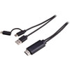 PRO2 C8P2HDMI TYPE-C LIGHTNING TO HDMI LEAD 1.8M 8 PIN AND TYPE C 2 IN 1