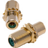KORDZ KPARCFG GOLD 'F' SOCKET TO RCA SOCKET GREEN JOINER - KORDZ