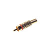 PD2952 RCA PLUG GOLD RED SPRING PROTECTION