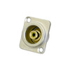 AMPHENOL PD3208 RCA D SHELL SOCKET YELLOW