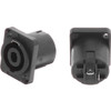 AMPHENOL PD4058 D FLANGE 2-POLE SPEAKON SOCKET CHASSIS MOUNT - SP-2-MD