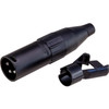 AMPHENOL PD5304 3 PIN XLR LINE PLUG ( AC3MB ) METAL BLACK