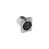 AMPHENOL PD5360 3 PIN PANEL XLR SOCKET METAL SQUARE