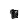 AMPHENOL PD5362 3 PIN PANEL XLR SOCKET METAL BLACK SQUARE