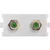 PRO2 MWI13FF2 DUAL 'F' MODULE FOR MW13FR FOXTEL APPROVED 'F' SOCKET X 2