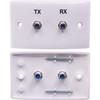 HILLS 2FHRLWP TX RX TWIN 'F' TYPE WALL PLATE TWIN SATELLITE BC74727