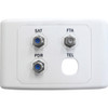 MATCHMASTER 05MM-WP04 SAT / FTA / PDR OUTLET PLATE (FOXTEL APPROVED F10115)