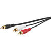 PRO2 LA3098 5M RCA TO 2X RCA PLUG LEAD RCA PLUG TO 2X RCA PLUG
