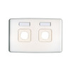 TE PK4562 2 GANG NAME WALL PLATE ID TAG STANDARD DESIGN