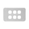 PRO2 PK4588 6 GANG WALL PLATE SUITS CLIPSAL 2000