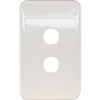 CLIPSAL PK4592 2 GANG WALL PLATE WHITE CLIPSAL 2000 SERIES
