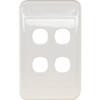 CLIPSAL PK4594 4 GANG WALL PLATE WHITE CLIPSAL 2000 SERIES