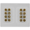 PRO2 PRO1144 16 TERMINAL SPEAKER WALL PLATE 16X BANANA SOCKETS