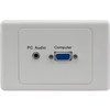 PRO2 PK3309 RIGHT ANGLE VGA AND 3.5MM STEREO SUITS CLIPSAL WALL PLATE