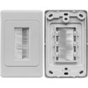 PRO2 ECO1272 BRUSH WALL PLATE WHITE PLASTIC ECO VERSION