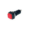 SP3532 MOMENTARY ON PUSH BUTTON RED PANEL MOUNT SQUARE