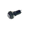 SP3535 MOMENTARY ON PUSH BUTTON BLACK PANEL MOUNT SQUARE