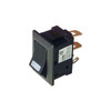 SR2002 MINI ROCKER SWITCH BLACK 250VAC @ 3A - RED ILLUMINATION
