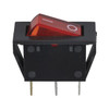 SK0978 SPST ROCKER SWITCH RED ILLUMINATED 240VAC @ 15A