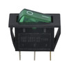 SK0979 SPST ROCKER SWITCH GREEN ILLUMINATED 240VAC @ 15A