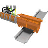 WAGO 222-500 222 SERIES MOUNTING CARRIER DIN RAIL MOUNT ORANGE WAGO