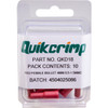 QUIKCRIMP QKD18 FBC1.25 / 10PK BULLET TERMINAL QUICKCRIMP