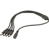 DOSS PW8204 2.1MM SOCKET TO 4X2.1MM PLUGS DC DISTRIBUTION LEAD 2.1X4