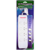 ULTRACHARGE UR1004SW 4-WAY POWERBOARD WHITE INDIVIDUALLY SWITCHED