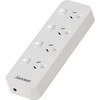 JACKSON PT1614 4 OUTLET SWITCHED POWERBOARD WHITE