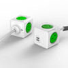 ALLOCACOC PCEUGN 4 WAY GREEN SURGE PROTECTED POWERCUBE WITH USB